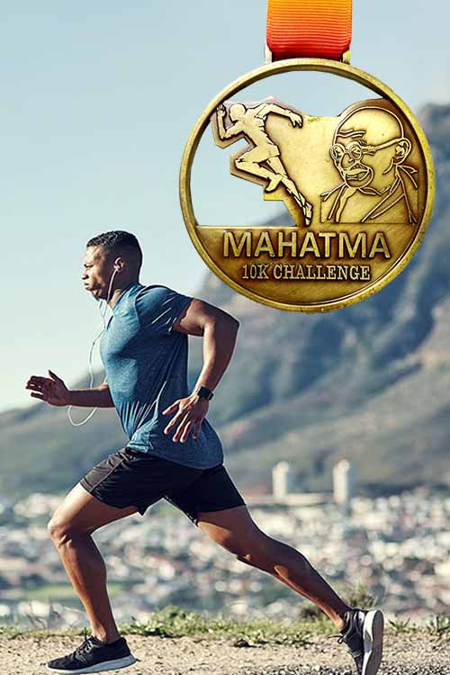 Mahatma Virtual Marathon - Get Medal by Courier at BookMyShow