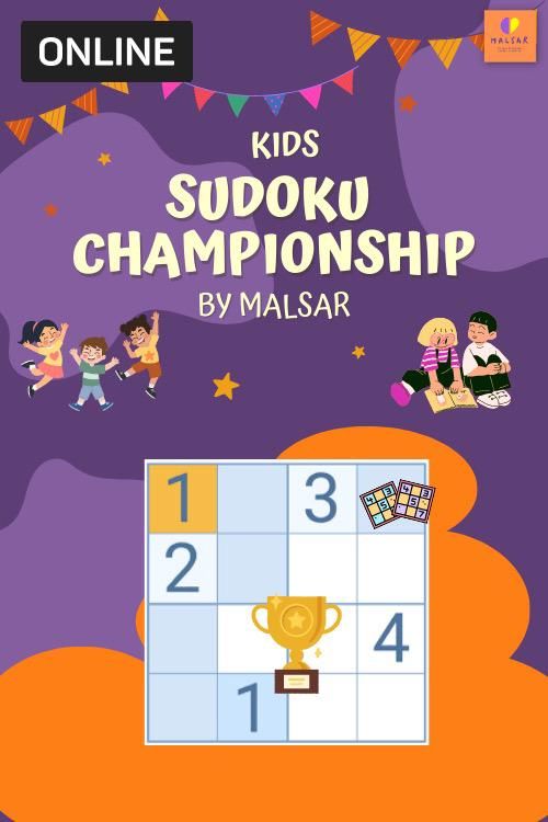 Kids Sudoku Championship by MALSAR kids,online-streaming-events