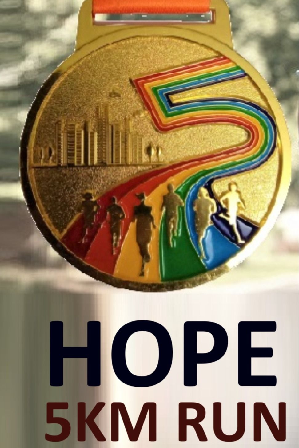 Hope KM Run Get Medal by Courier running Event Tickets - Main Image