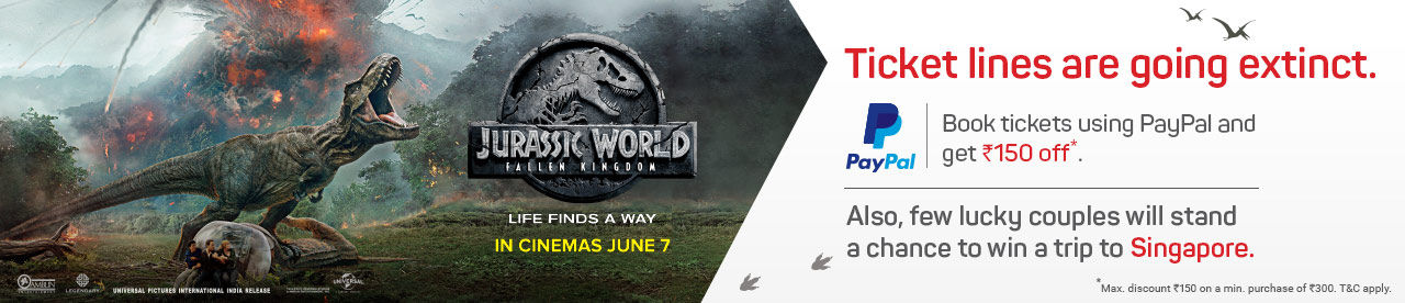 bookmyshow coupon code: Promo code,Movie ticket offers and Discount 11 PayPal Jurassic World Rs 150 Offer Online Movie Ticket Offer - BookMyShow