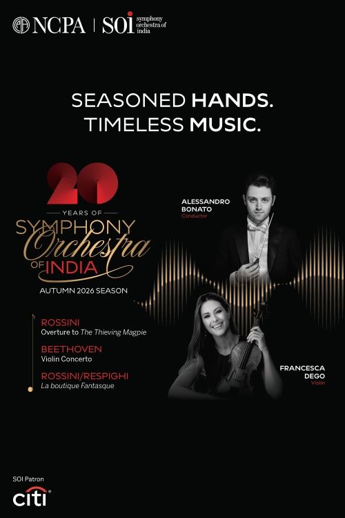 SOI Autumn 2026: Rossini, Beethoven, Respighi at BookMyShow