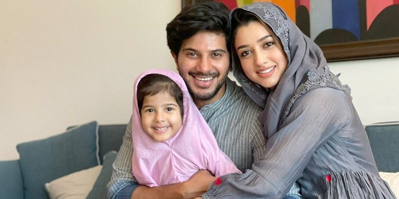 Dulquer Salmaan celebrates Eid at home; shares adorable pictures with wife  and daughter