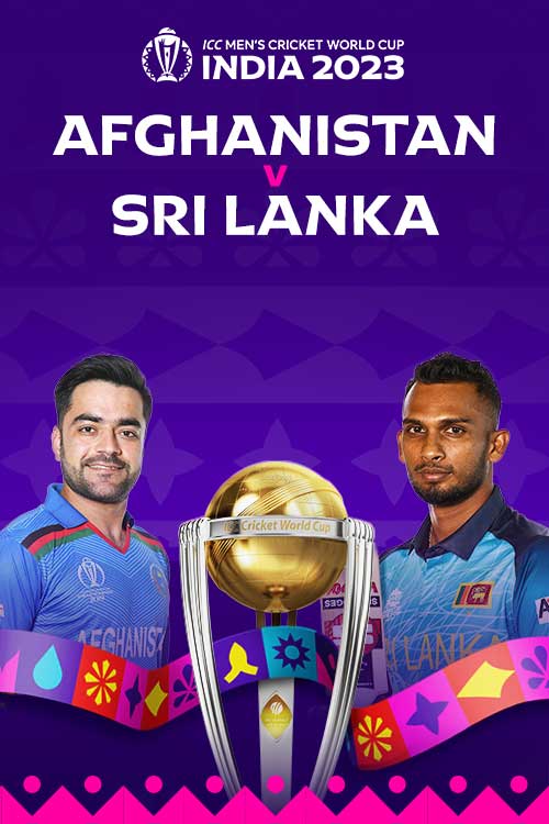 AFG vs SL ODI Match Tickets | Afghanistan vs Sri Lanka Cricket World Cup 2023 - BookMyShow