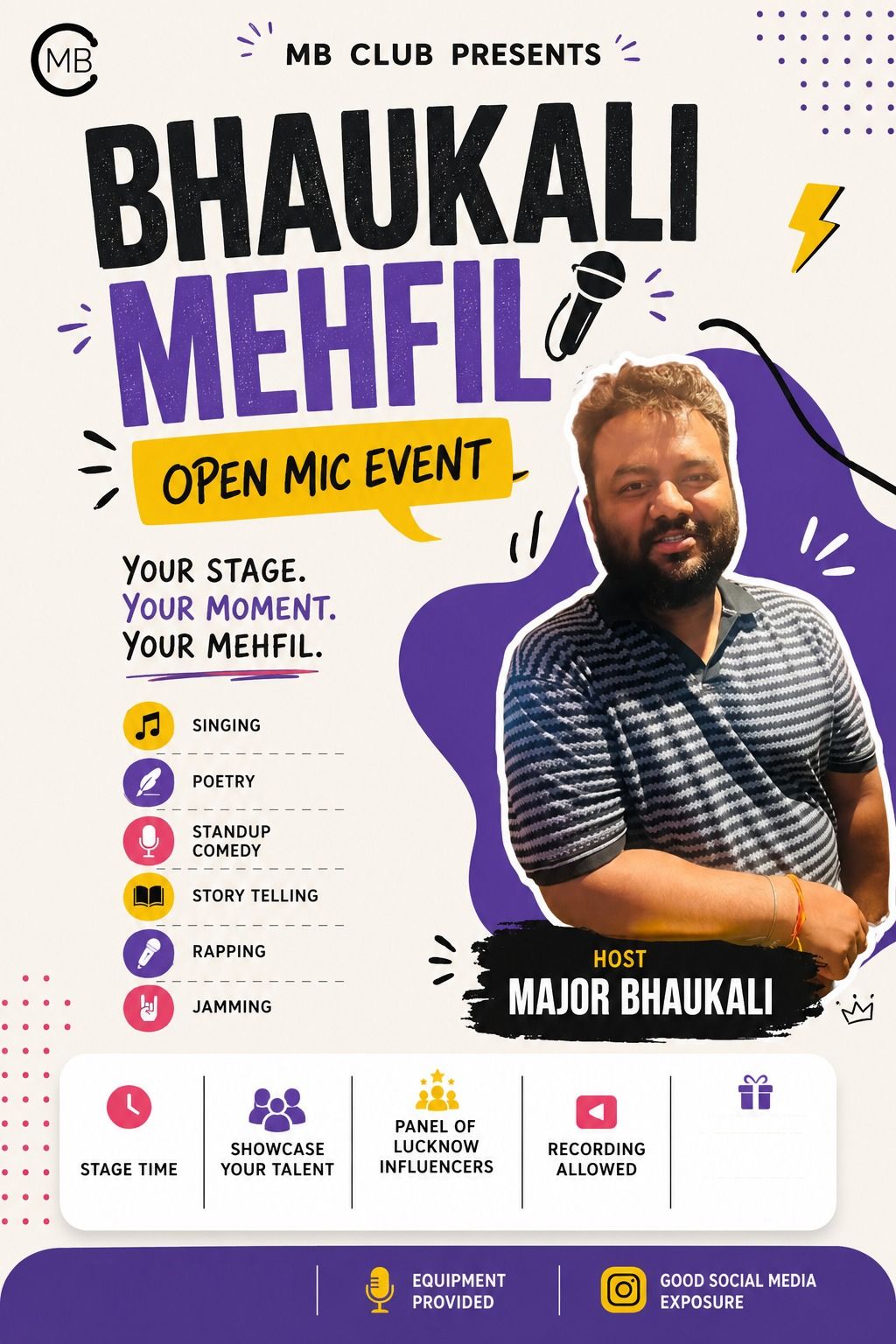 BHUAKALI MEHFIL-OPEN MIC @ MARINE DRIVE FC