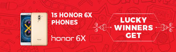 15 HONOR 6X PHONES | LUCKY WINNERS GET
