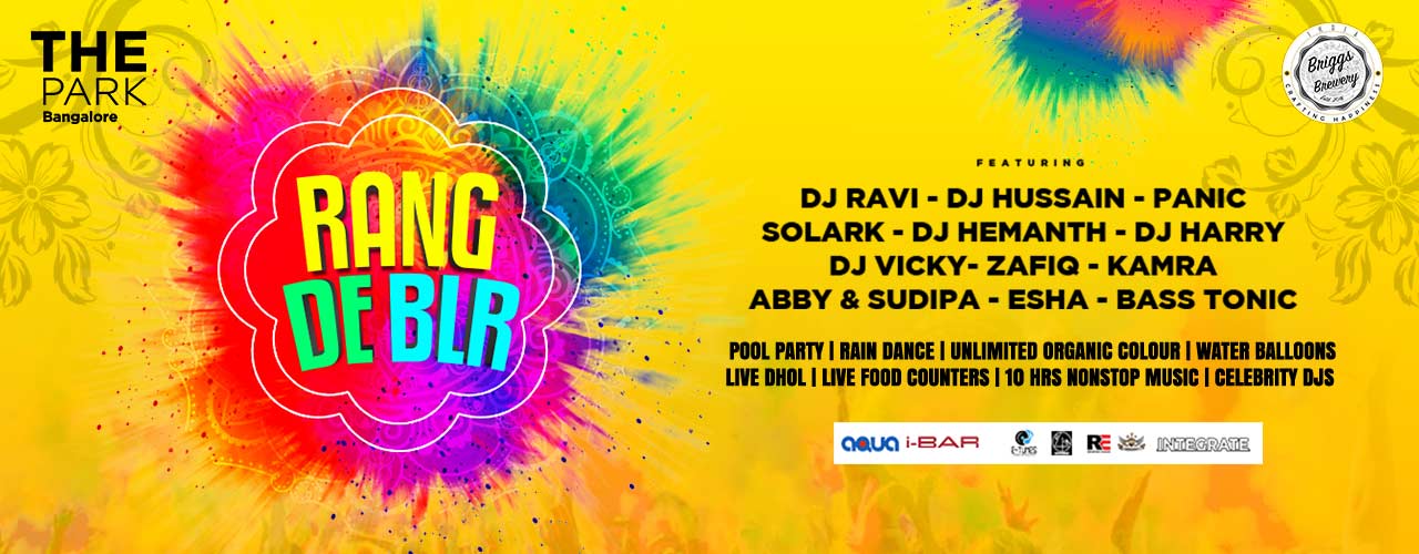 Rang De Blr Holi 2020 Pool And Rain Dance Party Holi Parties