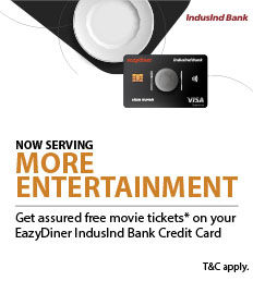 EazyDiner Indusind Bank Credit Card Offer on Movies