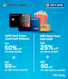 HDFC Bank Times Card Movie Ticket