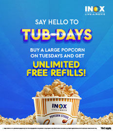 Unlimited Refill on purchase of Big Tub Popcorn