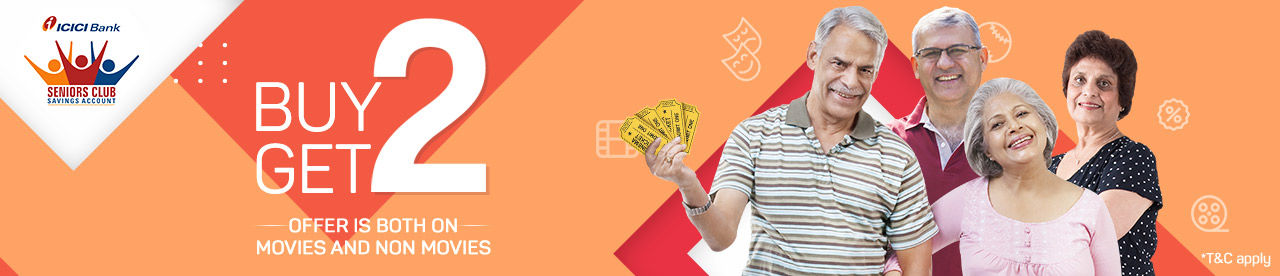 ICICI Seniors Club Movie Ticket Offer BookMyShow