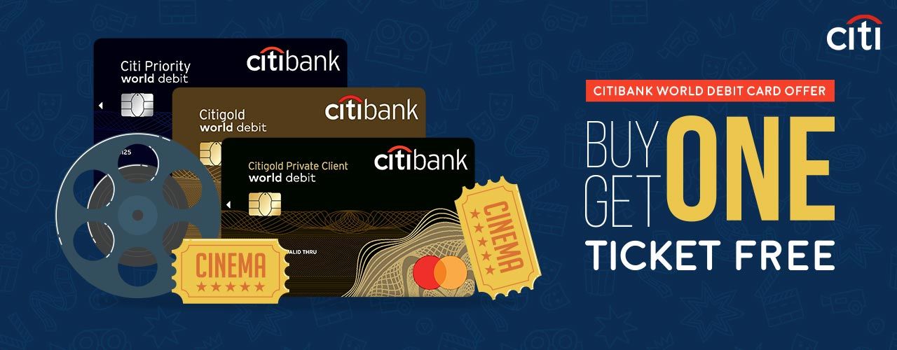 Buy 1 Get 1 Free Citi Bank Debit Card Movie Ticket Offer Bookmyshow
