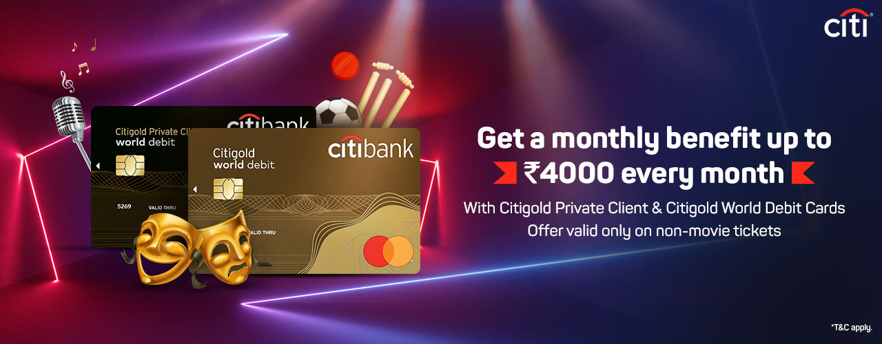 Citi Gold Private Client World Debit Card Non Movie Ticket Offer