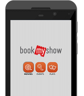 BookMyShow Mobile App on Blackberry Device - Movie Listing